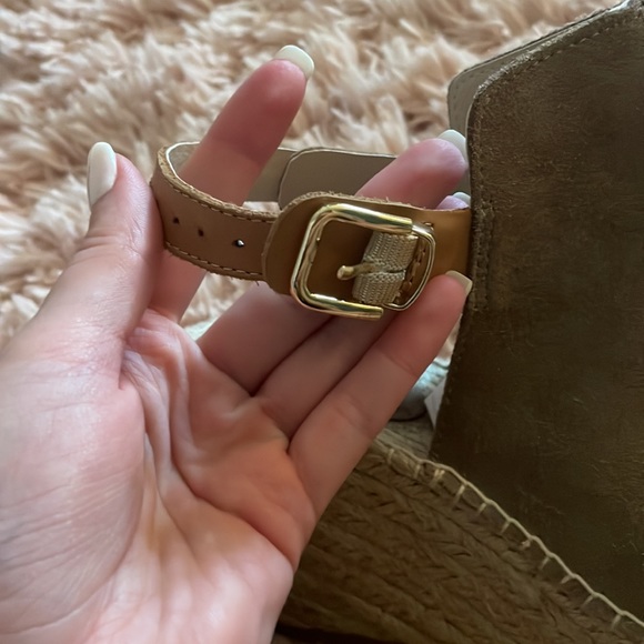 Seychelles Taupe Suede Espadrilles Wedge Sandals - Picture 7 of 10